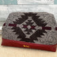 Burgundy Leather and Wool Toiletry Bag