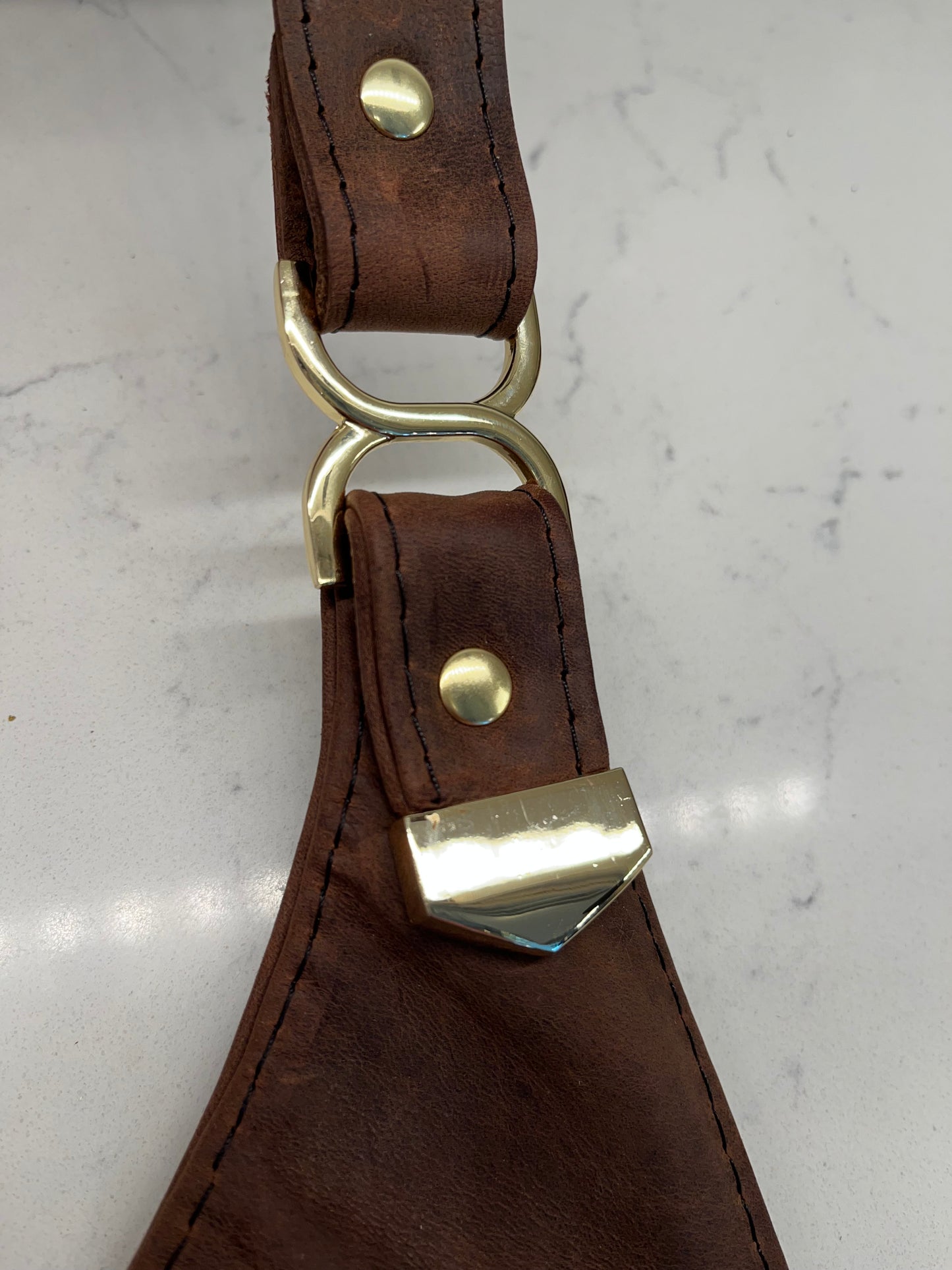 Leather and Wool Crossbody Purse