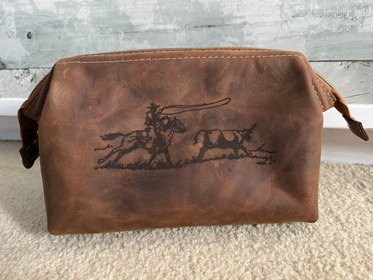Roper Leather Toiletry Bag