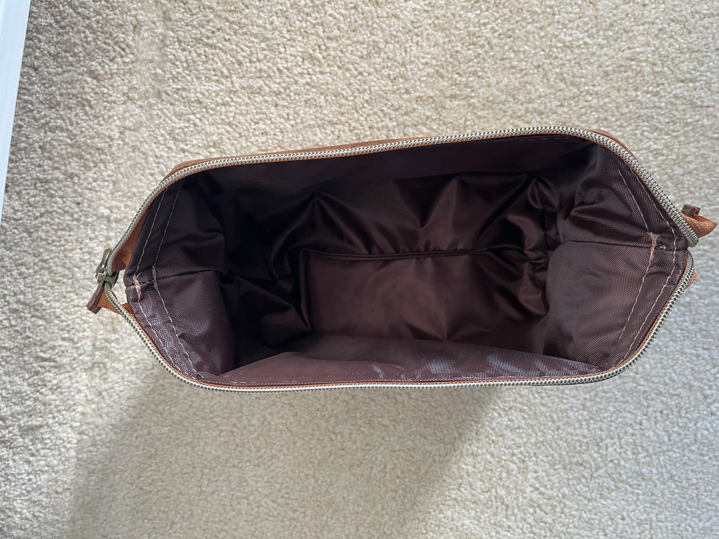 Longhorn Leather Toiletry Bag