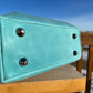 Ice Blue Leather Tote
