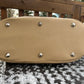 Tan Leather and Wool Traveller Bag