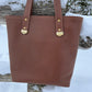 Brown Pebbled Leather Tote