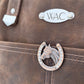 Distressed Leather Tote and Matching Wallet