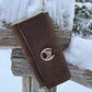 Distressed Leather Tote and Matching Wallet