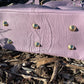 Lavender Leather Purse with Gold Hardware
