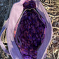 Lavender Leather Purse with Gold Hardware