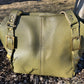 Olive Green Leather Purse with Antique Brass Hardware