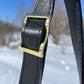 Pendelton Wool and Black Leather Crossbody