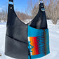 Pendelton Wool and Black Leather Crossbody