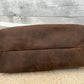 Distressed Brown Leather Shave Kit