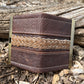 Two Toned Brown Leather Handbag and Matching Wallet