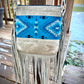 Leather Fringe with Wool contrast Crossbody Purse