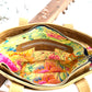 Mustard Yellow Distressed Leather Tote
